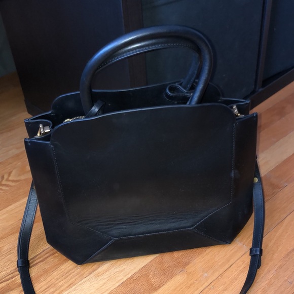 Aritzia Auxiliary Bega Black Leather Purse + Strap - Picture 7 of 7